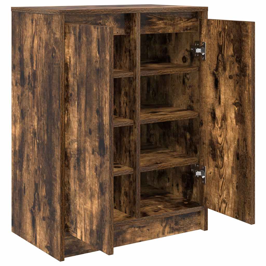 Scarpiera Rovere Fumo 57x34x76 Cm In Legno Multistrato - Image 6