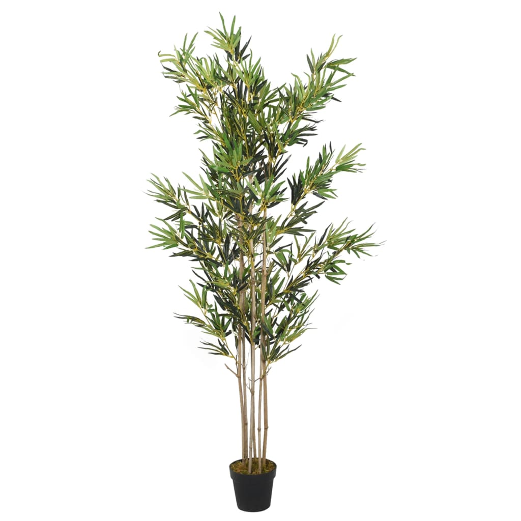 Albero Bambù Artificiale 1380 Foglie 200 Cm Verde