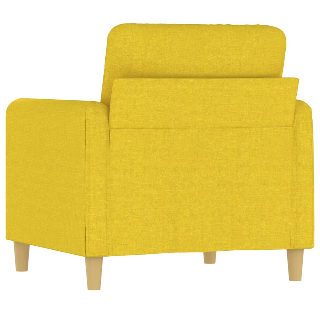 Poltrona Giallo Chiaro 60 Cm In Tessuto - Image 3
