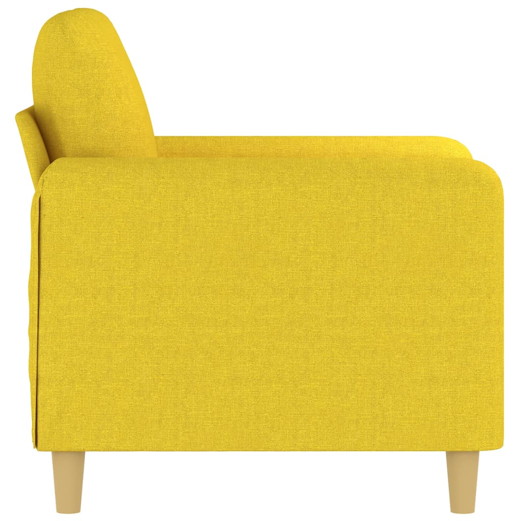Poltrona Giallo Chiaro 60 Cm In Tessuto - Image 4