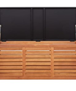 Cassapanca Da Giardino 117x50x55 Cm In Massello Di Eucalipto