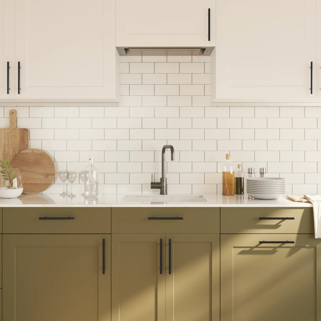 Maniglie Per Mobili 20 Pz Nere 128 Mm In Acciaio Inox - Image 4