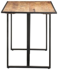 Tavolo Da Pranzo 140 Cm In Legno Di Mango Grezzo