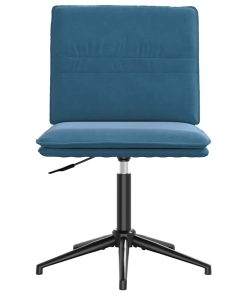 Sedie Da Pranzo 4 Pz Blu In Velluto