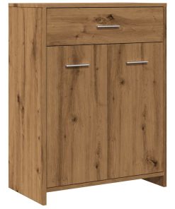 Armadietto Bagno Rovere 60x33x80 Cm Legno Tecnico