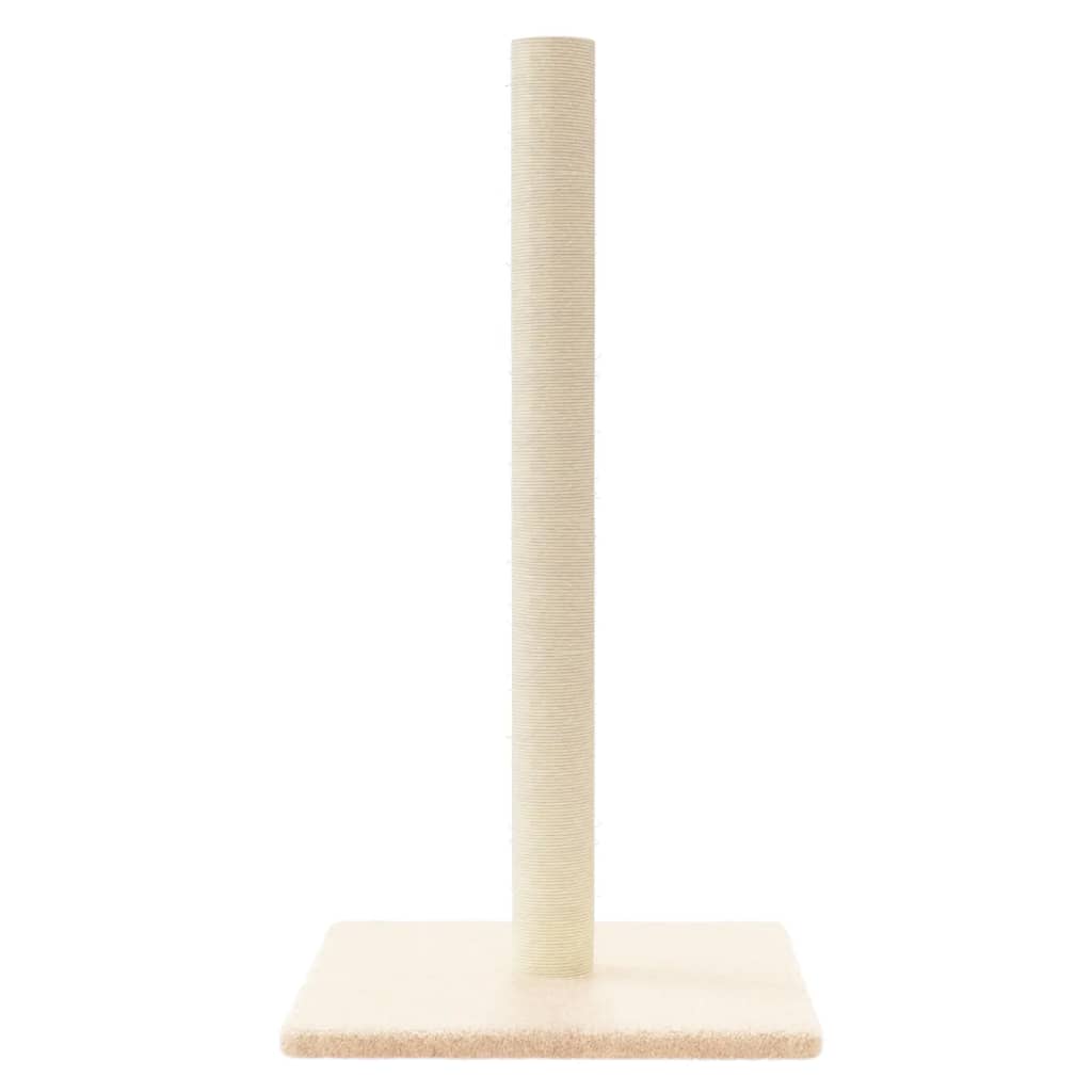 Palo Tiragraffi Per Gatti Crema 35x35x70 cm