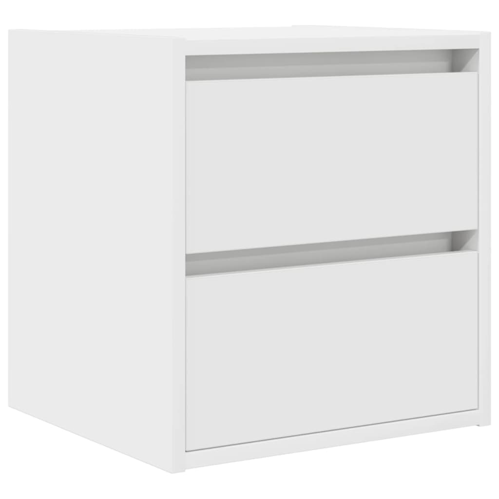 Comodini A Muro 2 Pz Bianchi 38x34x40 cm - Image 5