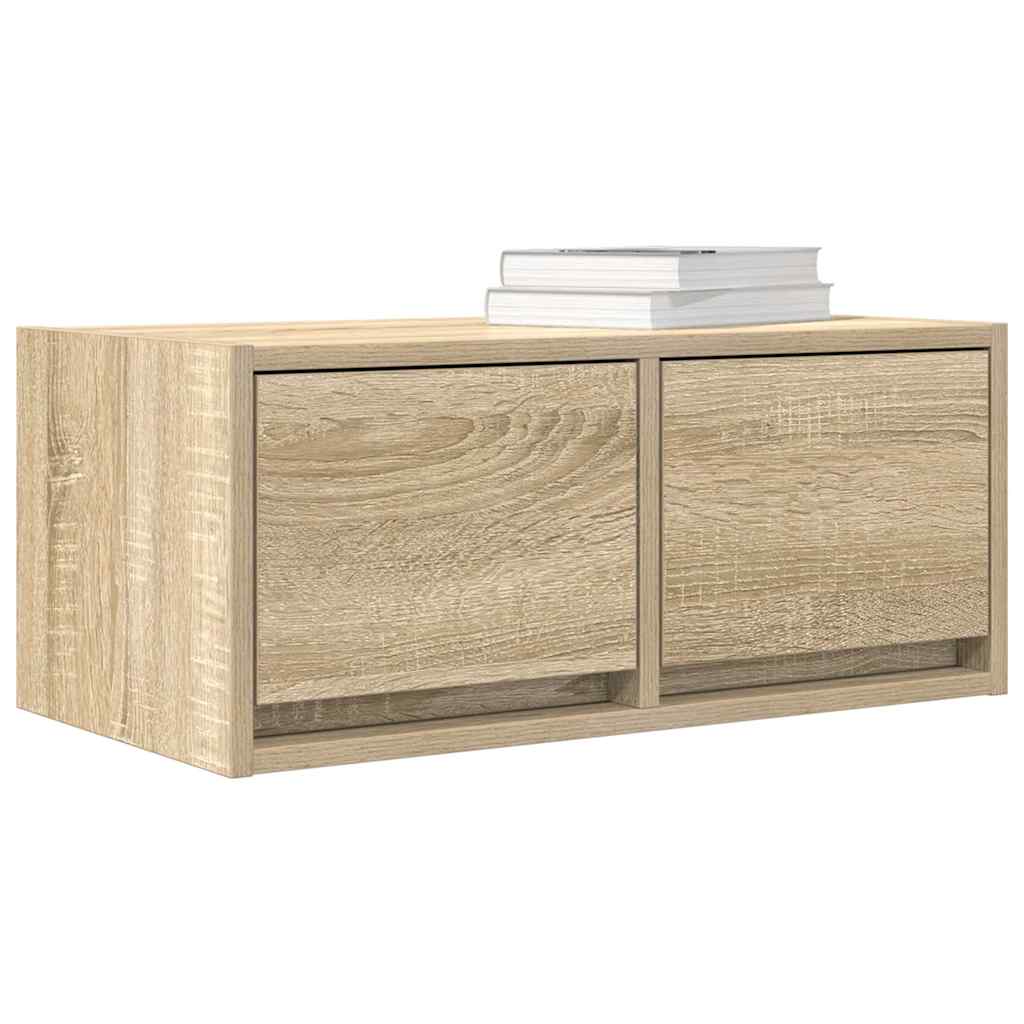 Mobili Tv 2 Pz Rovere Sonoma 60x31x25,5 Cm In Legno Multistrato