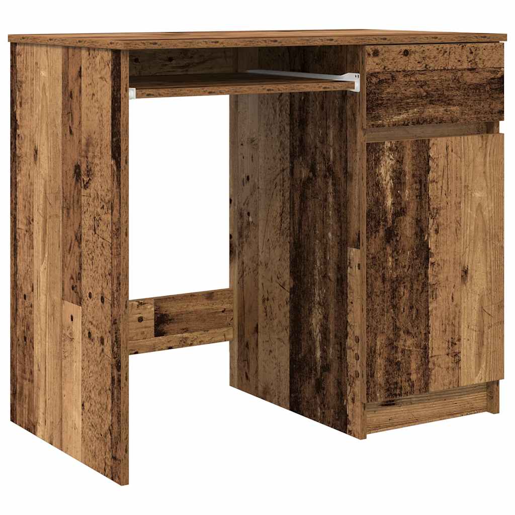 Scrivania Legno Antico 86x49x76 Cm In Legno Multistrato