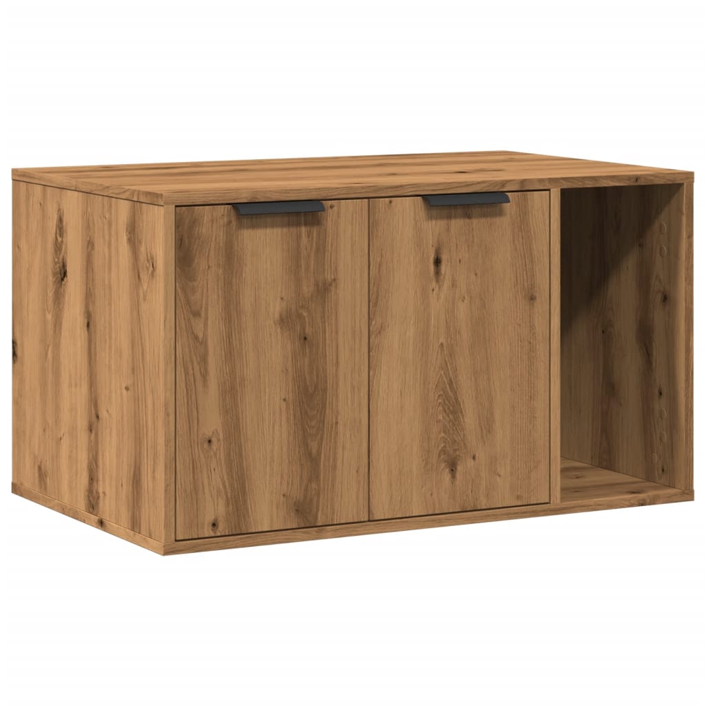 Recinto Lettiera Rovere Artigianale 80x50x45 Cm In Truciolato
