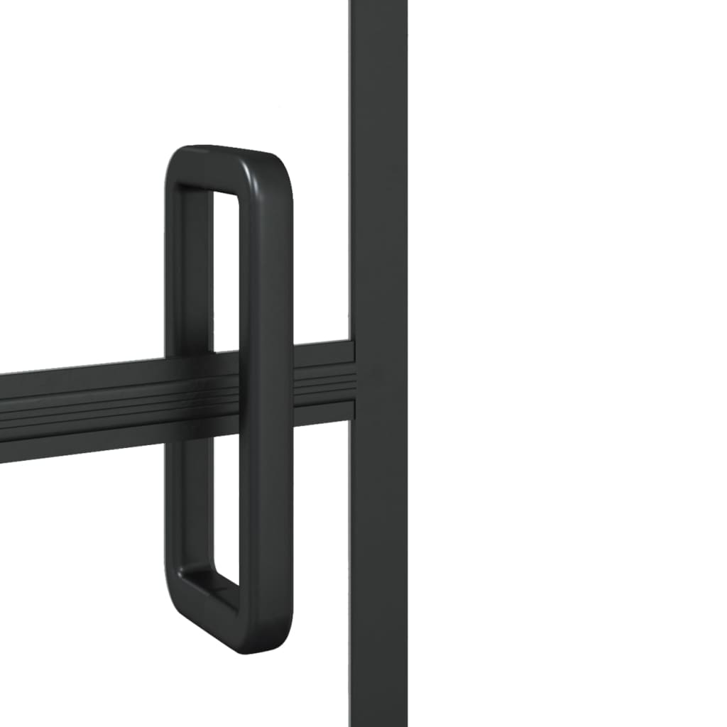 Pannello Per Box Doccia In Esg 80x140 Cm Nero