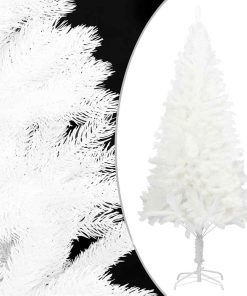 Albero Di Natale Artificiale Con Aghi Realistici Bianco 240 cm