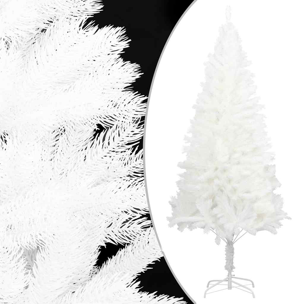 Albero Di Natale Artificiale Con Aghi Realistici Bianco 120 cm - Image 3