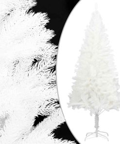Albero Di Natale Artificiale Con Aghi Realistici Bianco 210 cm