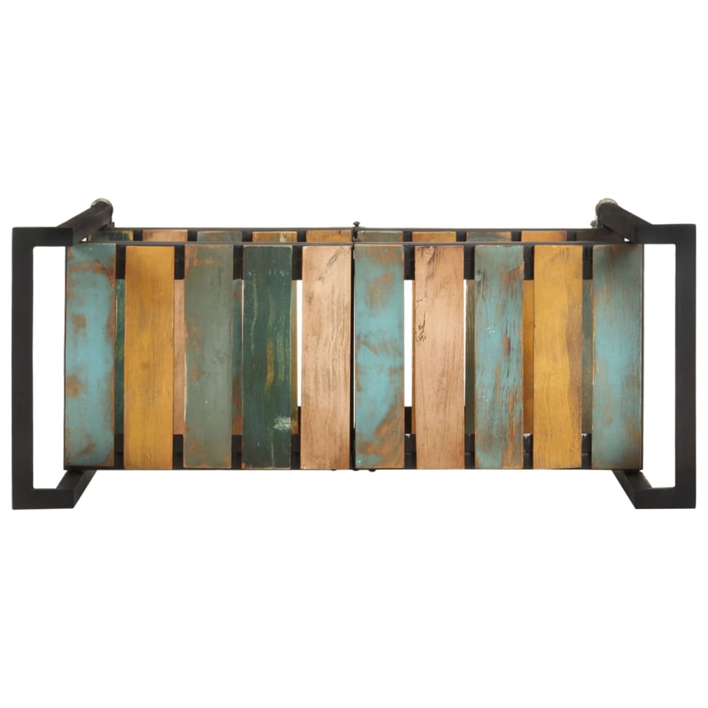 Carrello Da Cucina 87x36x81 Cm In Legno Massello Di Recupero - Image 4