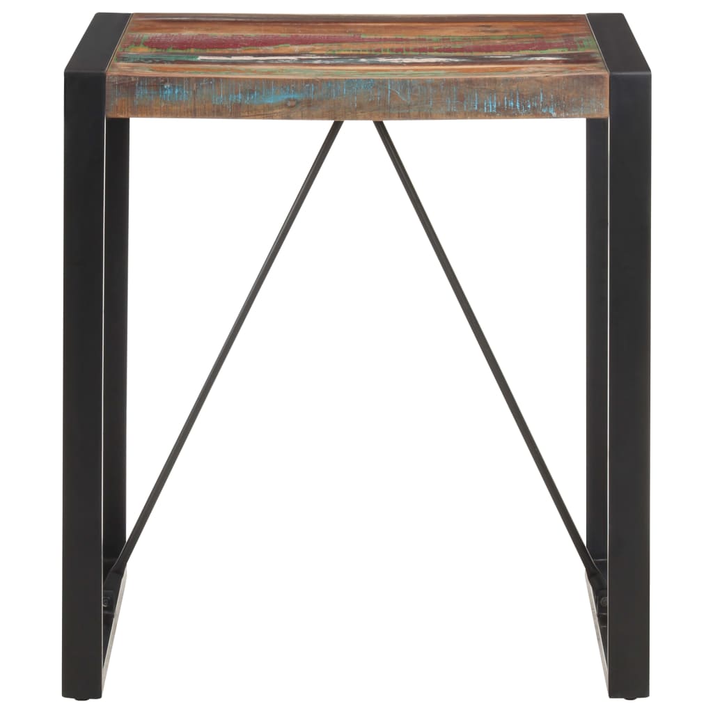 Tavolo Da Pranzo 70x70x75 Cm In Legno Massello Di Recupero