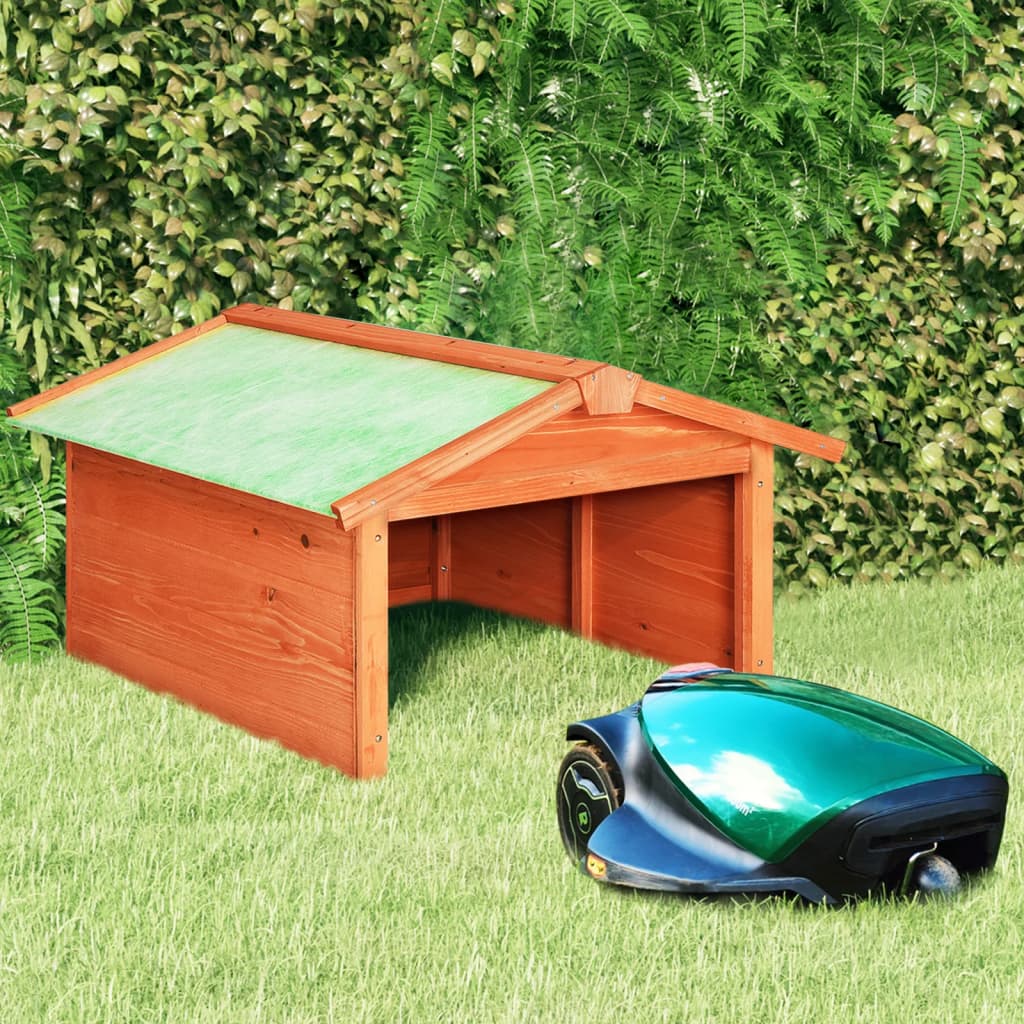 Casetta Per Tosaerba Robotizzato 72x87x50 Cm Massello Di Abete - Image 4