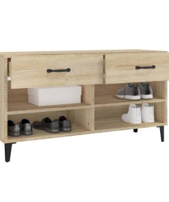 Scarpiera Rovere Sonoma 102x35x55 Cm In Legno Multistrato