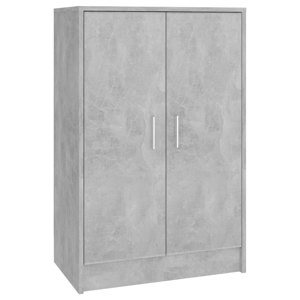 Scarpiera Grigio Cemento 60x35x92 Cm In Truciolato