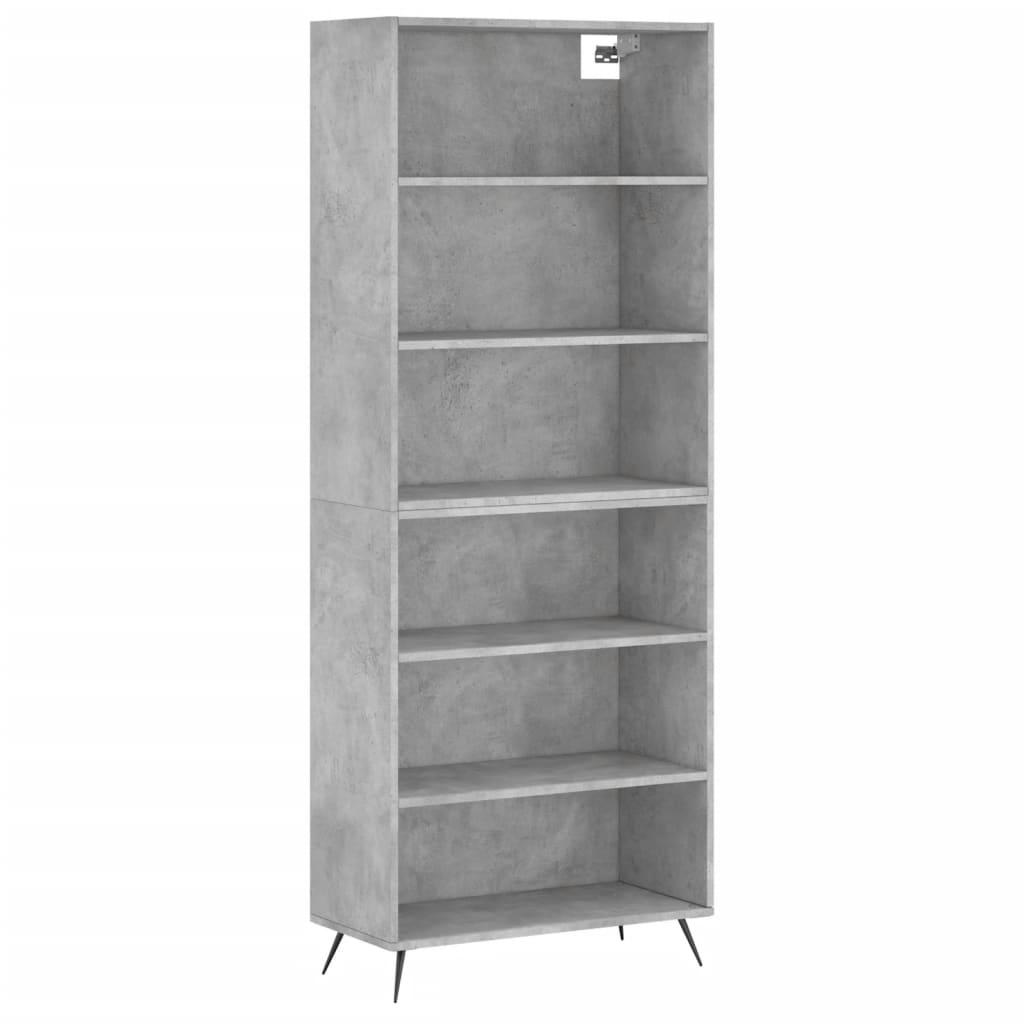 Credenza Grigio Sonoma 69,5x32,5x180 Cm Legno Multistrato - Image 3