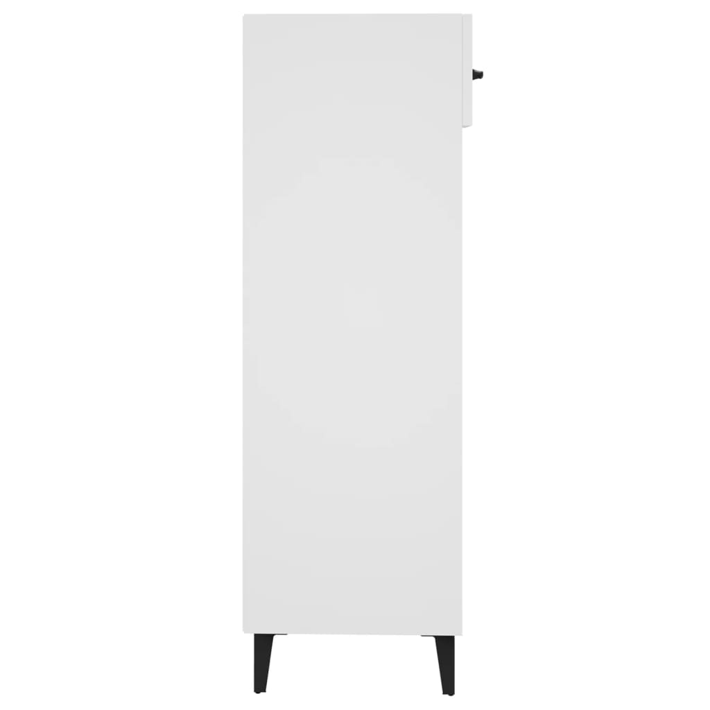 Scarpiera Bianca 30x35x105 Cm In Legno Multistrato - Image 4