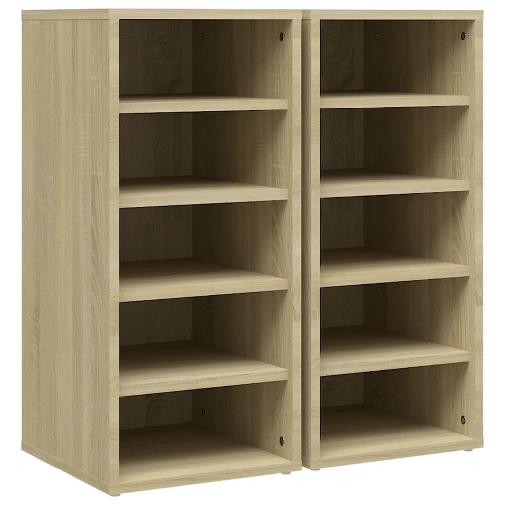 Scarpiere 2 Pz Rovere Sonoma 31,5x35x70 Cm In Truciolato - Image 4