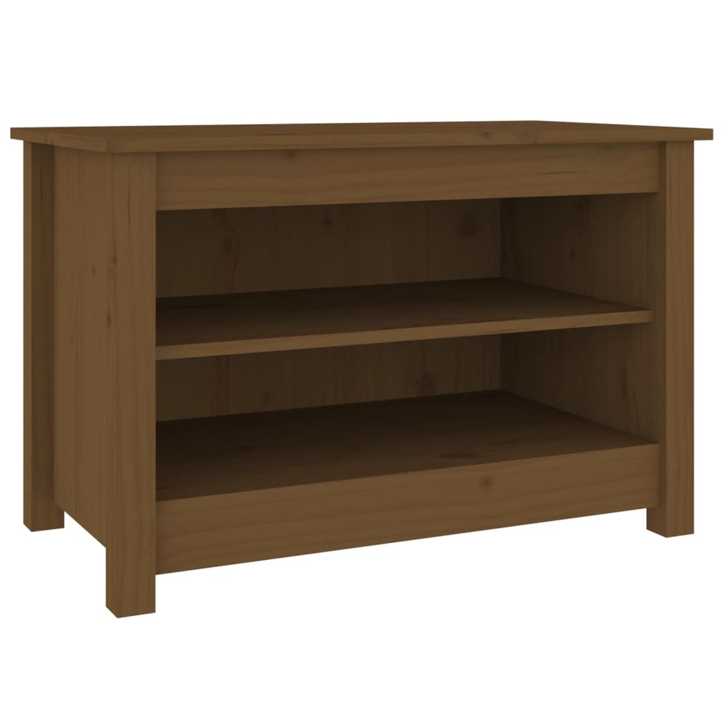 Scarpiera Ambrata 70x38x45,5 Cm In Legno Massello Di Pino - Image 6