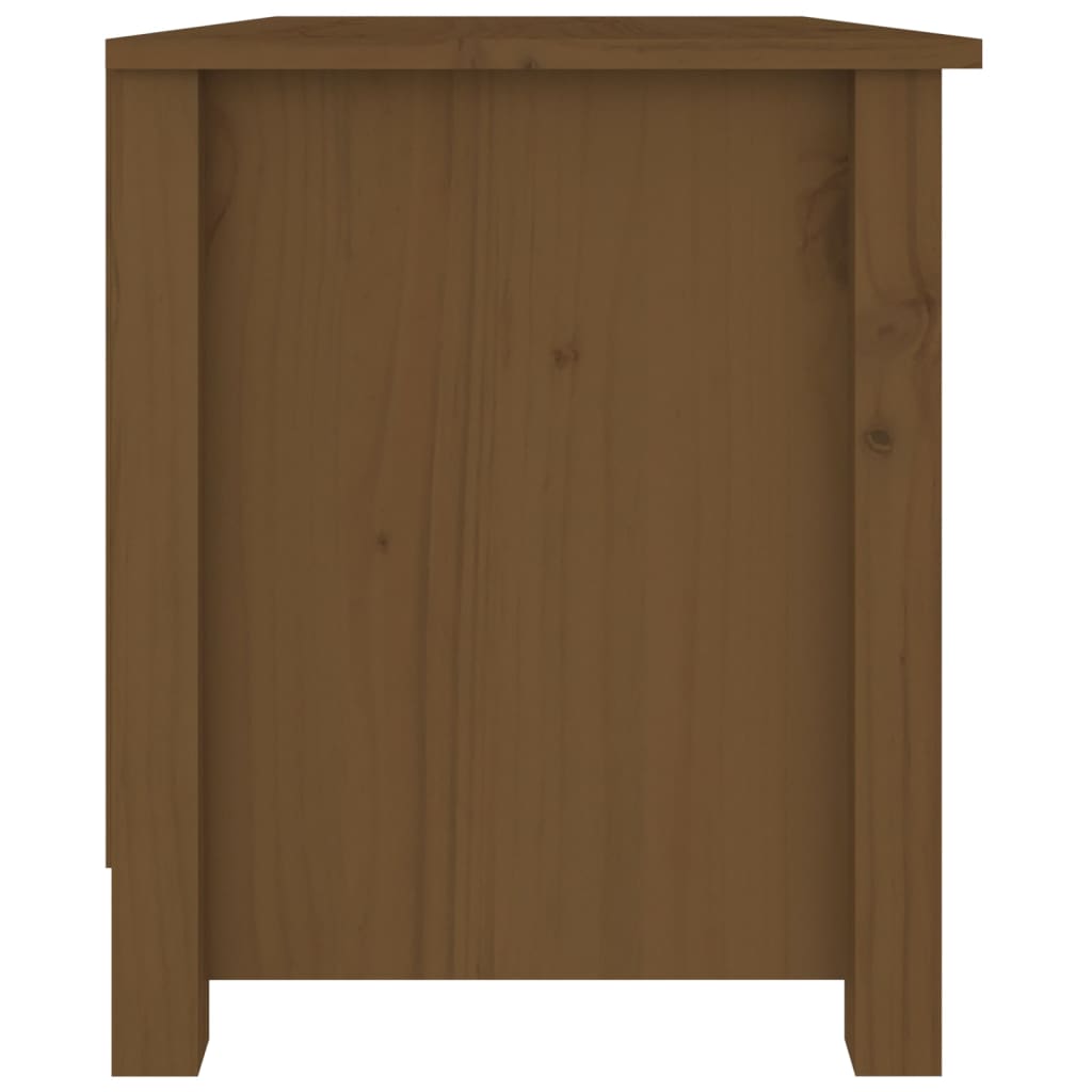 Scarpiera Ambrata 70x38x45,5 Cm In Legno Massello Di Pino - Image 5