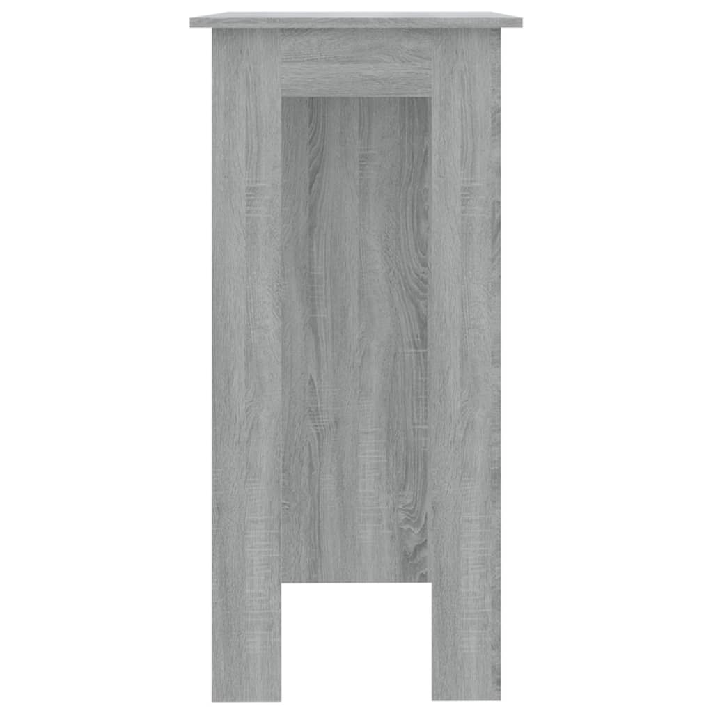 Tavolino Da Bar Con Ripiani Grigio Sonoma 102x50x103,5 cm