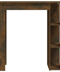 Tavolino Da Bar Con Ripiani Rovere Fumo 102x50x103,5 cm