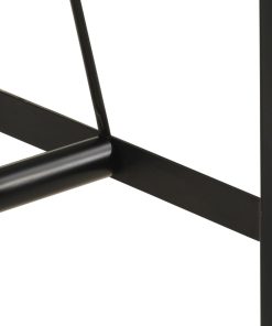 Tavolino Da Bar 55x55x107cm In Legno Massello Di Acacia E Ferro