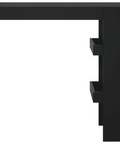 Bancone Da Muro Nero 102x45x103,5 Cm In Legno Compensato