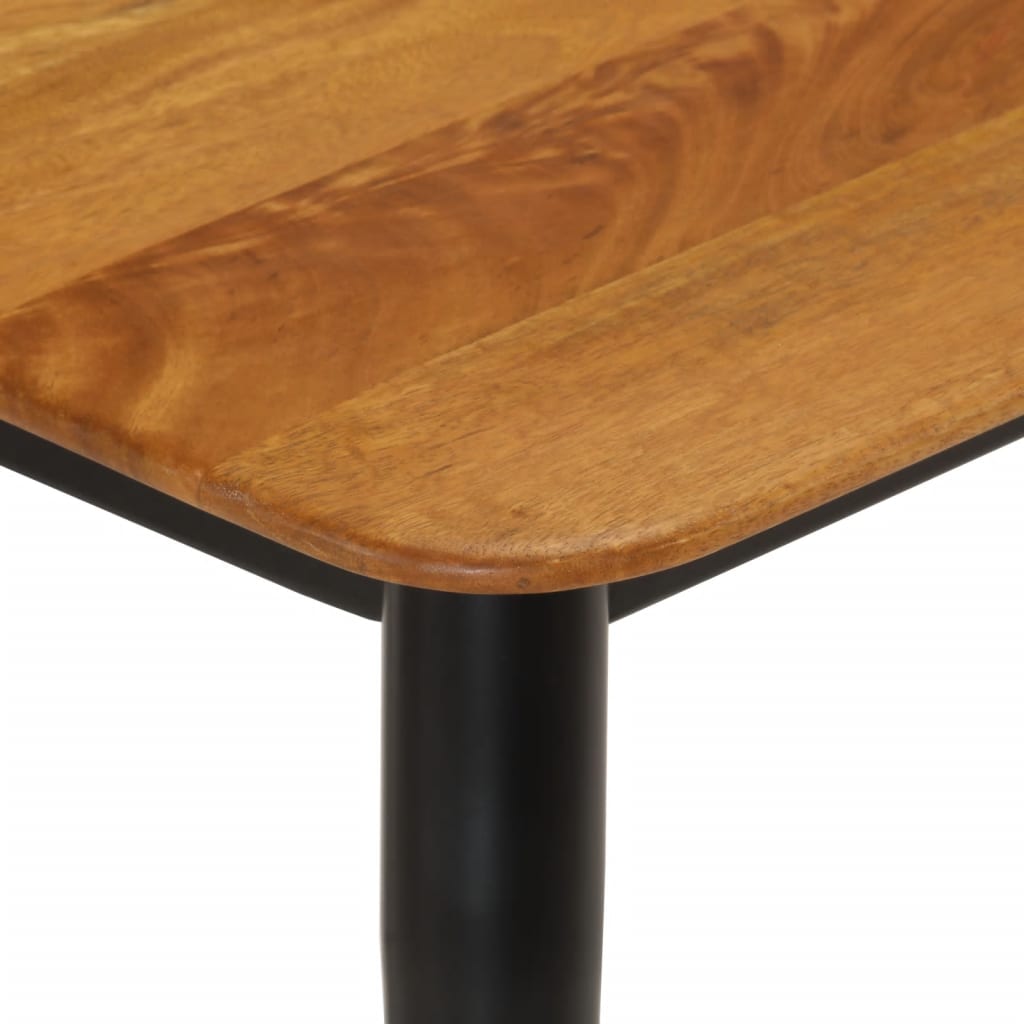 Panca 160x40x45 Cm In Legno Massello Di Mango E Ferro - Image 3