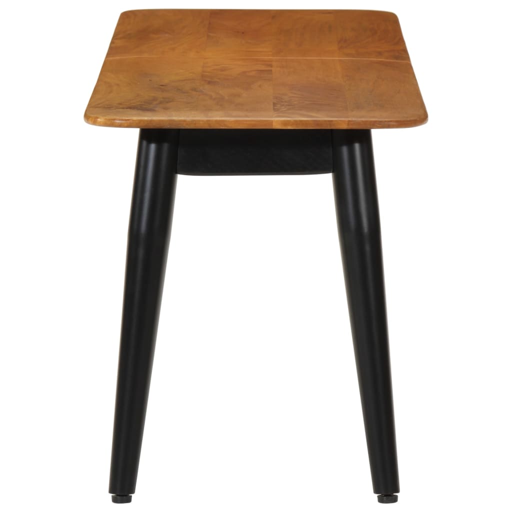 Panca 160x40x45 Cm In Legno Massello Di Mango E Ferro