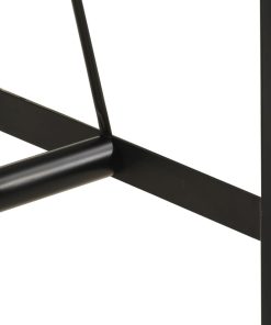 Tavolino Da Bar 110x55x107cm Legno Massello Di Recupero E Ferro