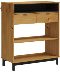 Tavolino Da Bar Flam 92x45x110 Cm In Legno Massello Di Pino