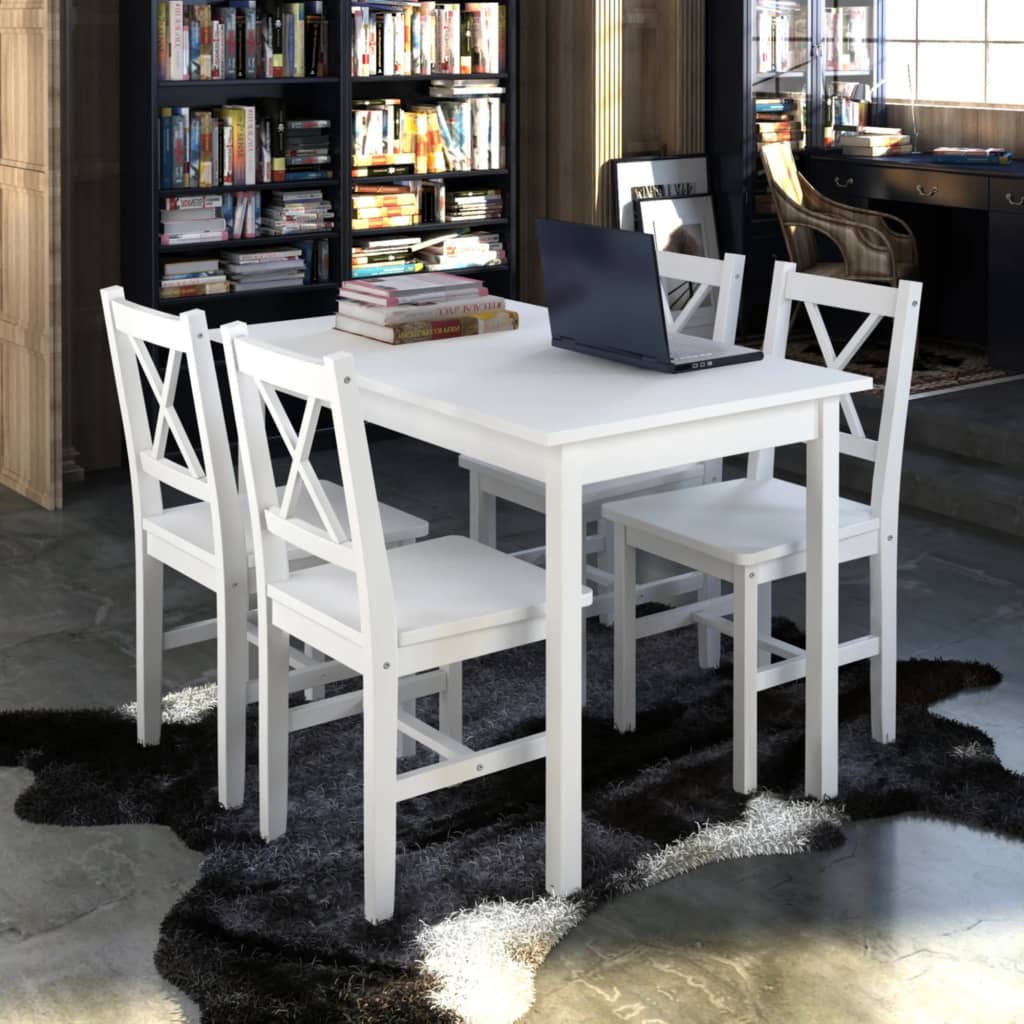 Set Da Pranzo 5 Pz Bianco