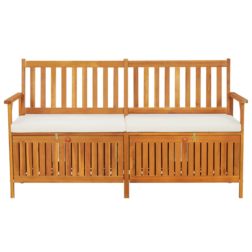 Cassapanca Con Cuscino 170 Cm In Legno Massello Di Acacia