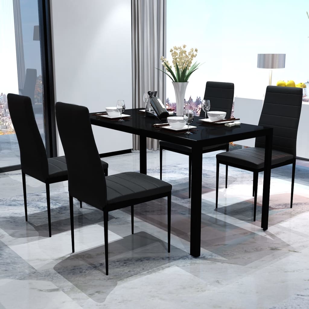 Set Da Pranzo 5 Pz Nero