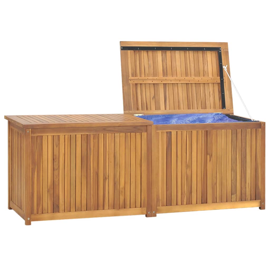 Cassa Da Giardino 150x50x55 Cm In Legno Massello Di Teak - Image 5