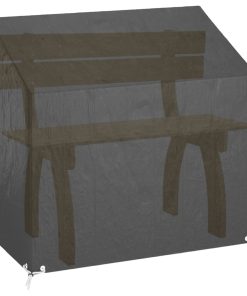 Copri Panca Da Giardino 8 Occhielli 130x70x70/88 Cm Polietilene