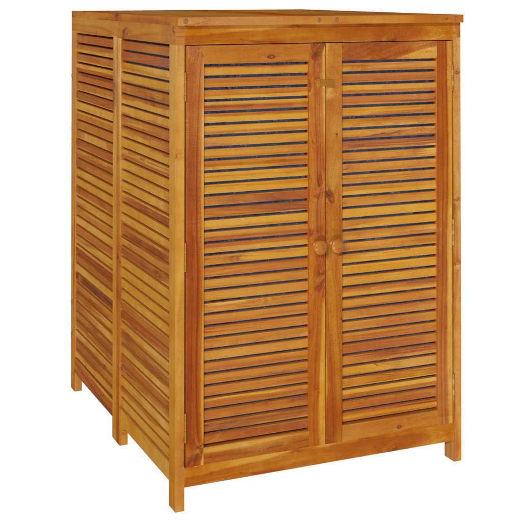 Contenitore Da Giardino 70x87x104cm In Legno Massello Di Acacia