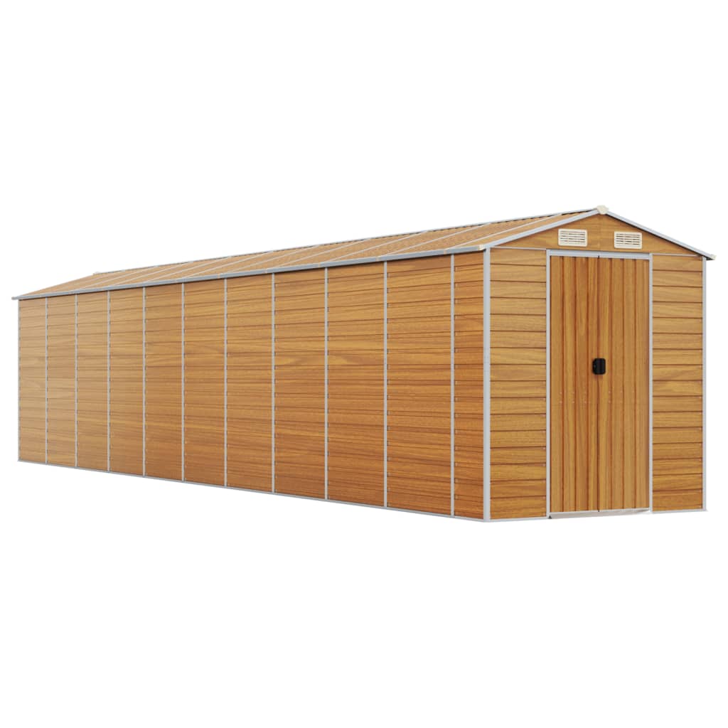 Capanno Giardino Marrone Chiaro 191x895x198cm Acciaio Zincato - Image 6