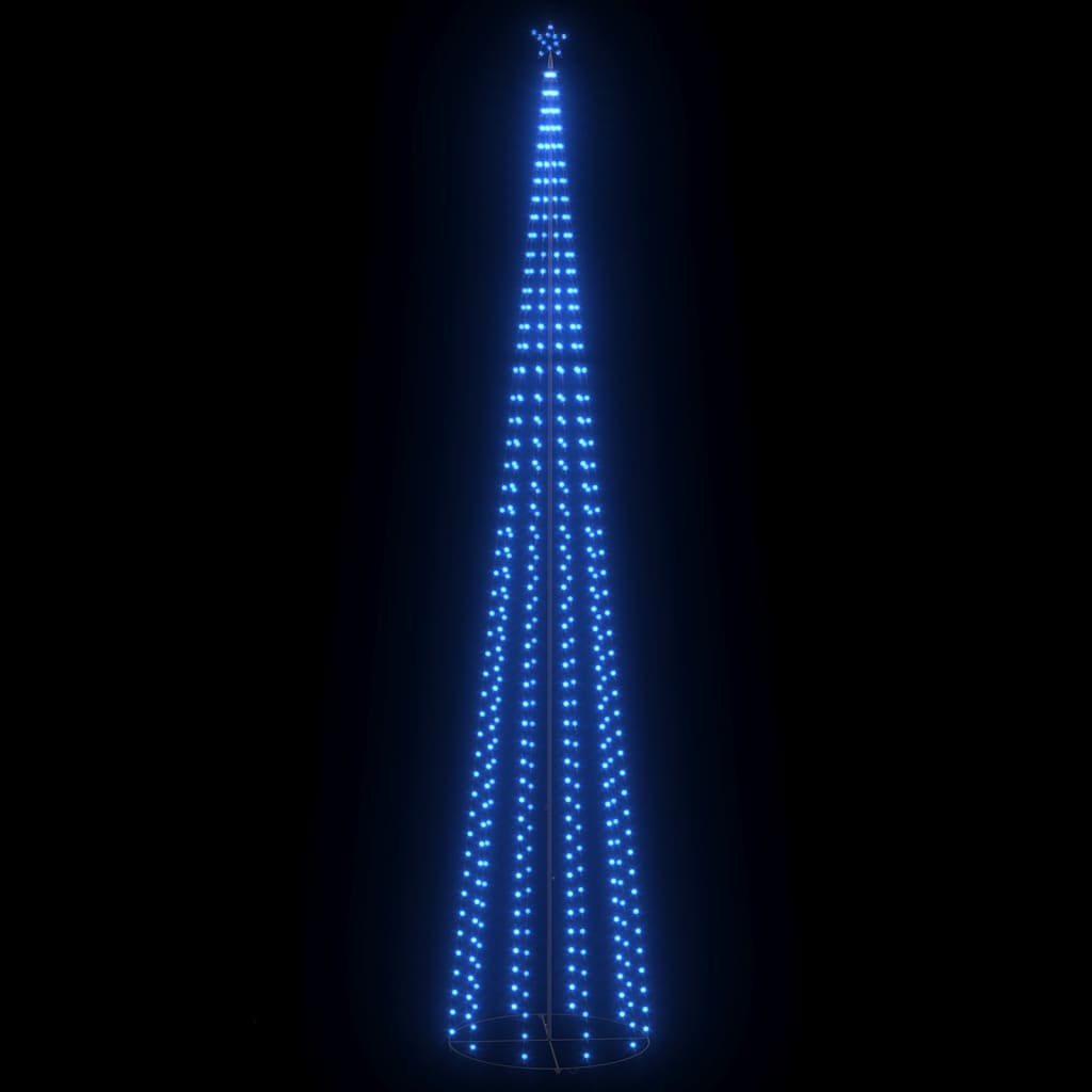 Albero Di Natale A Cono Con 752 Led Blu 160x500 cm