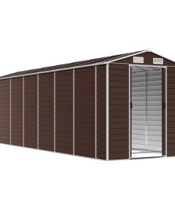 Casetta Da Giardino Marrone 191x640x198 Cm In Acciaio Zincato