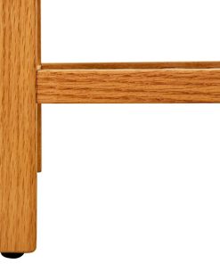 Scarpiera Con 4 Ripiani 100x27x80cm In Legno Massello Di Rovere