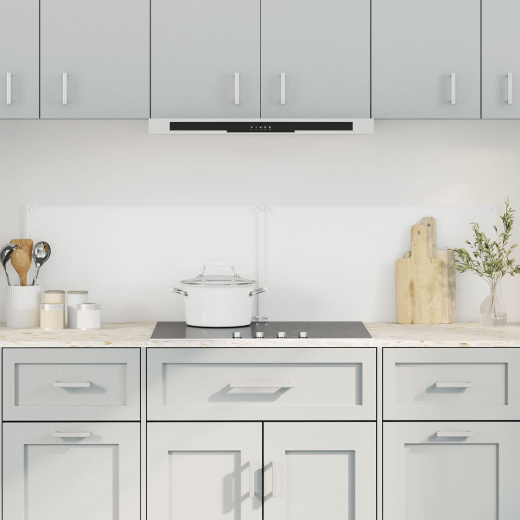 Paraschizzi Per Cucina 2 Pz Trasparente 80x40cm Vetro Temperato - Image 3