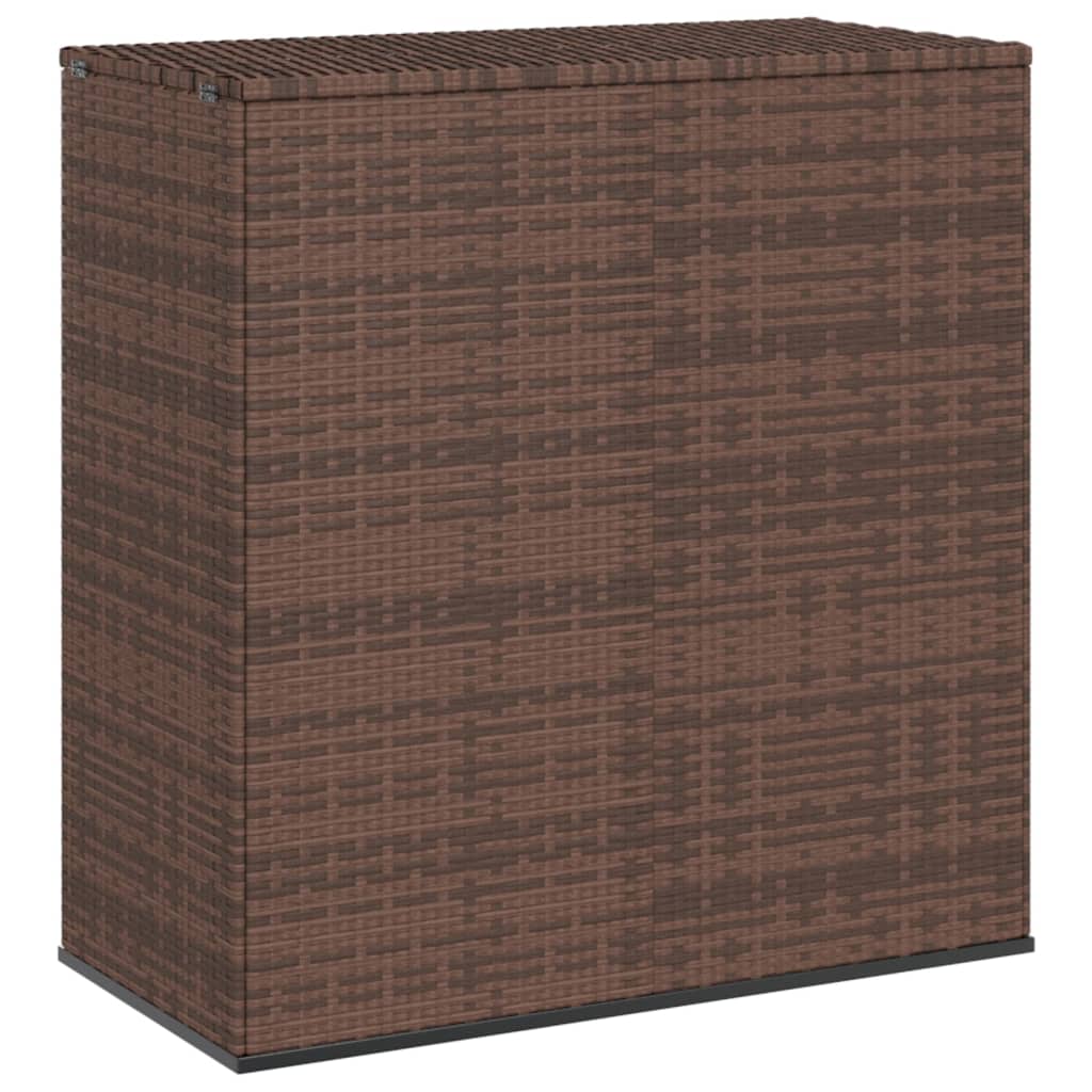 Contenitore Da Giardino In Rattan Pe 100x49x103,5 Cm Marrone