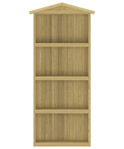 Capanno Per Attrezzi Da Giardino 87x33x222cm In Pino Impregnato