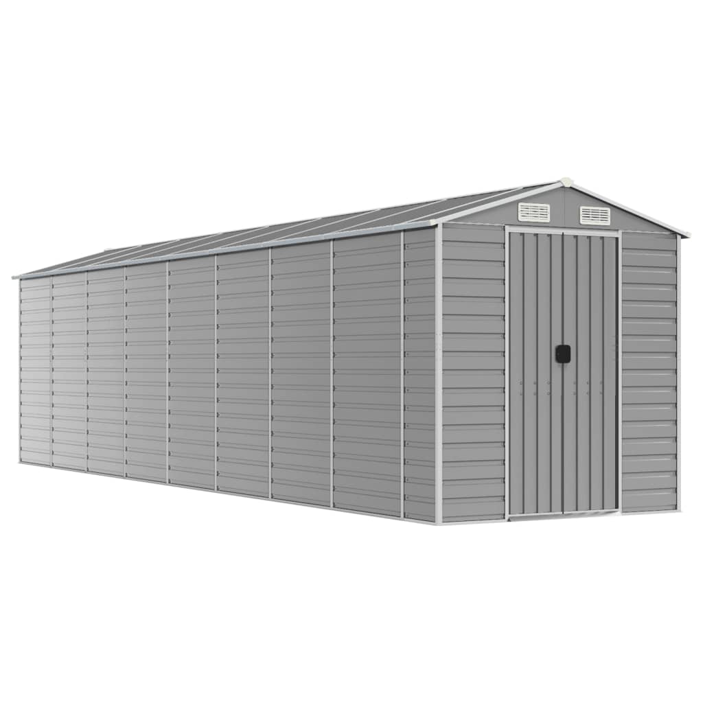 Casetta Da Giardino Grigio Chiaro 191x810x198 Cm In Acciaio Zincato - Image 4